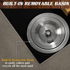 Barrington Billiards Aurora Outdoor Shuffleboard Table Gray/Light Wood Grain