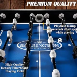 Barrington Billiards Foosball Table 58″ Irvine Black/Grey
