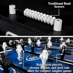 Barrington Billiards Foosball Table 58″ Irvine Black/Grey