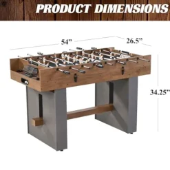 Barrington Billiards 3-in-1 Combination Game Table 54″ Wood Grain/Concrete
