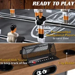 Barrington Billiards 3-in-1 Combination Game Table 54″ Wood Grain/Concrete