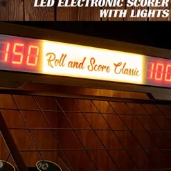 Barrington Billiards Roll and Score Game Set 10′ – Vintage Speedball Bowling Machine Tan/Black