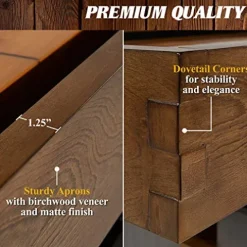 Barrington Billiards Urban Clyborne Shuffleboard Table Brown/Gray