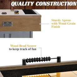 Barrington Billiards Urban Shuffleboard Table Gray/Brown