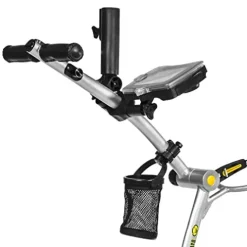 BAT-CADDY ELECTRIC GOLF CADDY BATCADDY X4R Advanced Lithium 36-Hole Golf Push Cart Titanium Silver