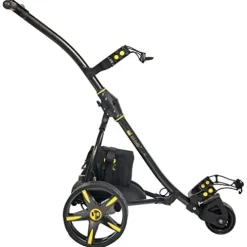 BAT-CADDY ELECTRIC GOLF CADDY X3R Sealed Lead 18-Hole Battery Powered Golf Push Cart with Remote, Dual Motor, 9-Speeds and Reverse, Cruise Control, Anti-Tip Wheel, Downhill Control – Phantom Black