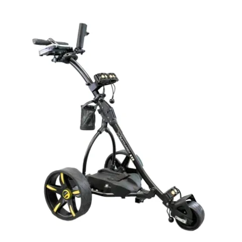 BAT-CADDY ELECTRIC GOLF CADDY X3R Sealed Lead 18-Hole Battery Powered Golf Push Cart with Remote, Dual Motor, 9-Speeds and Reverse, Cruise Control, Anti-Tip Wheel, Downhill Control β Phantom Black