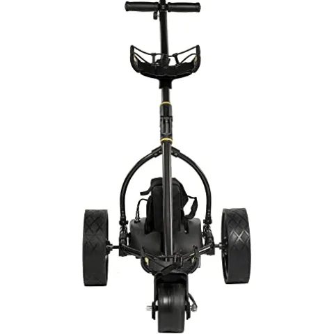 BAT-CADDY ELECTRIC GOLF CADDY X3R Sealed Lead 18-Hole Battery Powered Golf Push Cart with Remote, Dual Motor, 9-Speeds and Reverse, Cruise Control, Anti-Tip Wheel, Downhill Control β Phantom Black