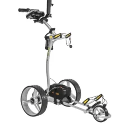 BAT-CADDY ELECTRIC GOLF CADDY X4R Remote Golf Push Cart Titanium Silver