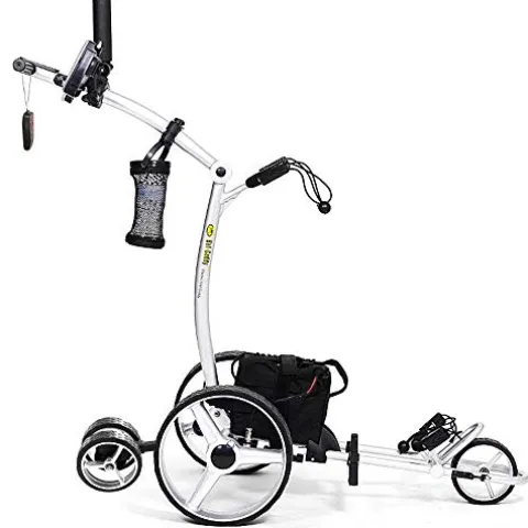 BAT-CADDY ELECTRIC GOLF CADDY X4R Remote Golf Push Cart Titanium Silver