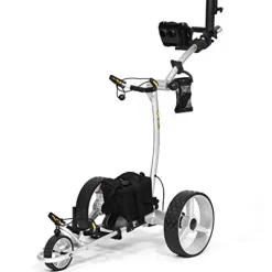 BAT-CADDY ELECTRIC GOLF CADDY X4R Remote Golf Push Cart Titanium Silver