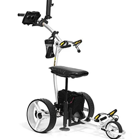 BAT-CADDY ELECTRIC GOLF CADDY X4R Remote Golf Push Cart Titanium Silver
