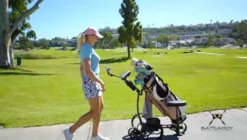 BAT-CADDY ELECTRIC GOLF CADDY X8R Remote Control Golf Push Cart Titanium Silver