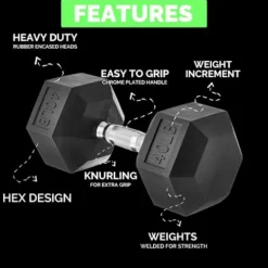 BBRUN Dumbbell Weight Sets with Rack 550 lbs Black