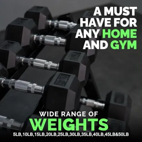 BBRUN Weight Dumbbells Set with Rack 450-550 lbs Black