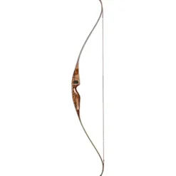 Bear Archery Fred Super Grizzly Recurve Bow 35 lbs RH Black Maple-Red Stripe