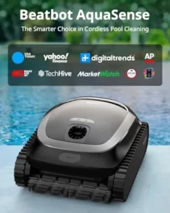 Beatbot AquaSense Cordless Robotic Pool Vacuum Ice Gray