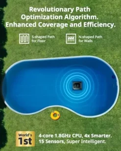 Beatbot AquaSense Cordless Robotic Pool Vacuum Cleaner Silver