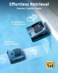 Beatbot AquaSense Pro Cordless Pool Cleaner Robot with Clarifying Agent Kit Dark Blue