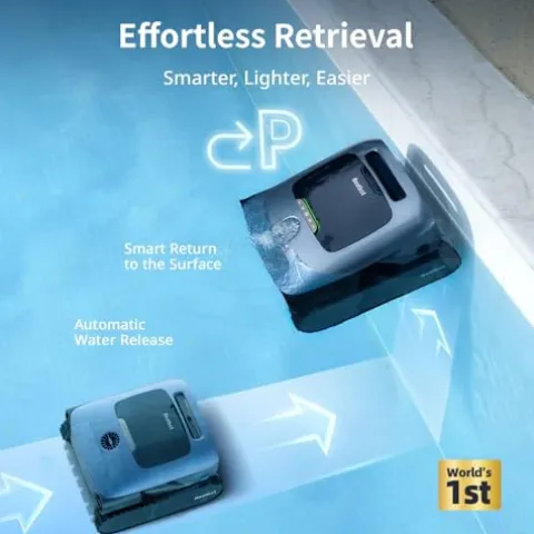 Beatbot AquaSense Pro Cordless Pool Robot Vacuum Navy Blue (Renewed)