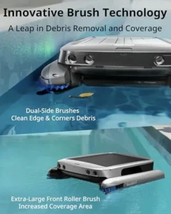 Beatbot iSkim Ultra Solar Robotic Pool Skimmer Silver Gray