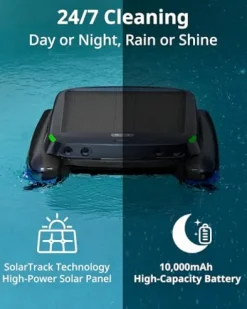 Beatbot iSkim Ultra Solar Pool Skimmer Robot Dark Blue