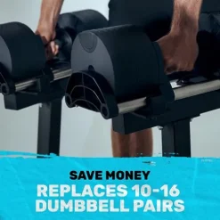 Bells of Steel Adjustable Dumbbells Set 5-80 lb Pink