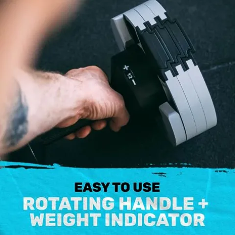 Bells of Steel Adjustable Dumbbells Set – NUOBELL Dumbbells Adjustable Weight Set 5-50 lb Pink