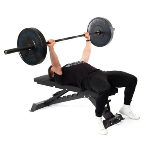 Bells of Steel Adjustable Weight Bench Black