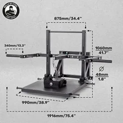 Bells of Steel Belt Squat Machine 2.0 Leg Press Equipment Home Gym | Weightlifting Belt, Pegs | 11 Gauge Steel