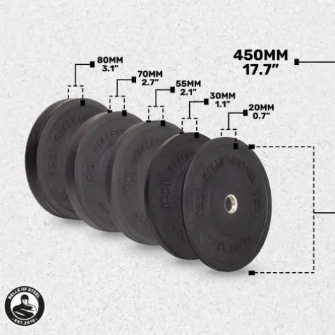 Bells of Steel Bumper Plates Black
