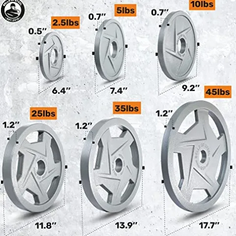 Bells of Steel Cast Iron Weight Plates Gray