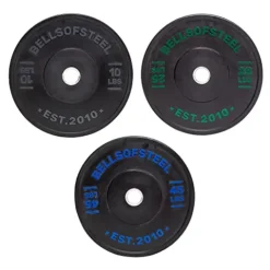 Bells of Steel Dead Bounce Conflict Bumper Plates – 160 lb Olympic Weight Set