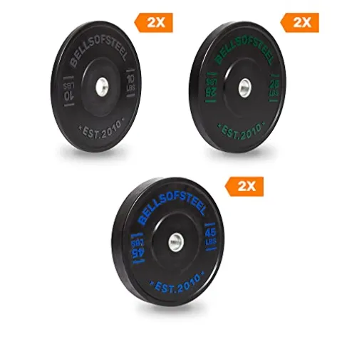 Bells of Steel Dead Bounce Conflict Bumper Plates – 160 lb Olympic Weight Set