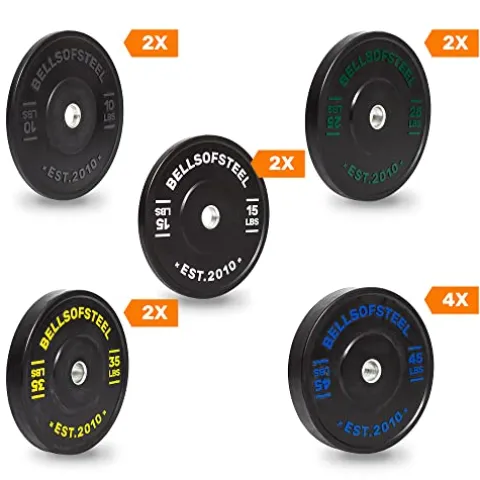 Bells of Steel Dead Bounce Conflict Bumper Plates – Commercial & Home Gym – Olympic Weight Set