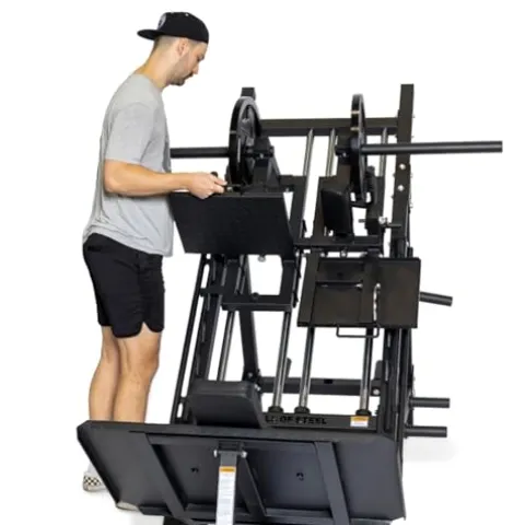 Bells of Steel Leg Press Hack Squat Machine Black