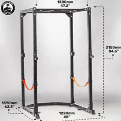 Bells of Steel Light Commercial Power Rack – Squat Rack for Home Gym and Commercial