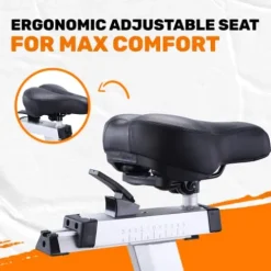 Bells of Steel Stationary Blitz Air Bike Exercise Bike – Belt Driven with Phone and Bottle Holder – 25-in Fan Diameter