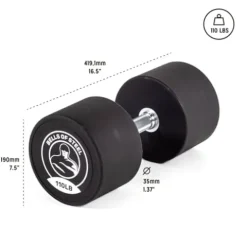Bells of Steel Urethane Dumbbells Set – 140lb Pair