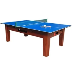 Berner Billiards 6 in 1 Multi Game Table Cherry Blue Green Red