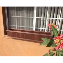 Best Redwood Window Planter Box 36 in Heart Stain