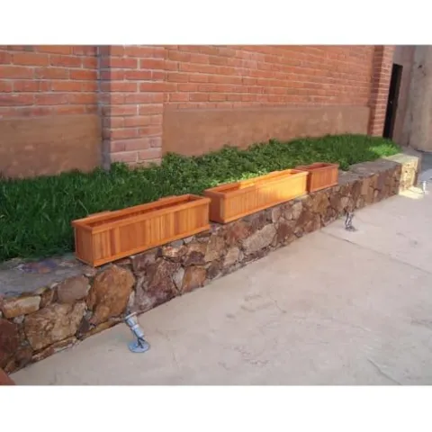 Best Redwood Window Planter Box 48 in Heart Stain