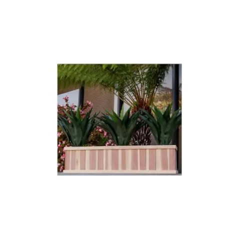 Best Redwood Window Planter Box 48 in Heart Stain