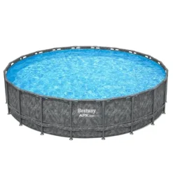 Bestway APX 365 20′ x 52″ Above Ground Swimming Pool Set Gray