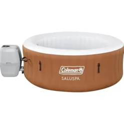 Bestway Coleman Miami AirJet Inflatable Hot Tub with EnergySense Cover Black