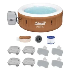 Bestway Coleman Miami AirJet Inflatable Hot Tub Black