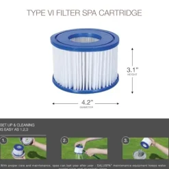 Bestway Coleman SaluSpa 140 Air Jet Inflatable Hot Tub Spa Gray