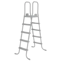 Bestway Hydrium 24′ x 12′ x 52″ Oval Above Ground Swimming Pool Set Outdoor Steel Wall Family Pool with Sand Filter, Ladder, & Cover Brown