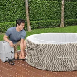 Bestway Madrid SaluSpa 2-4 Person Inflatable Hot Tub with AirJets and App Control