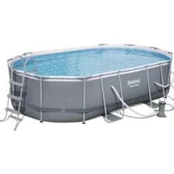 Bestway Power Steel Oval Frame Pool Set Multi